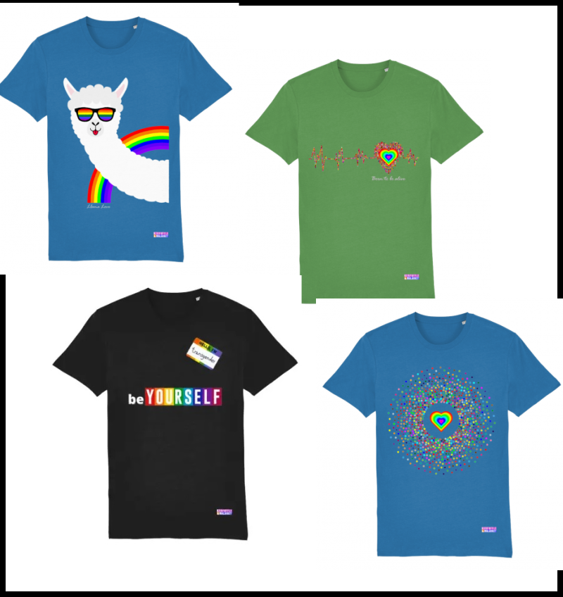 rainbow tee shirts for pride