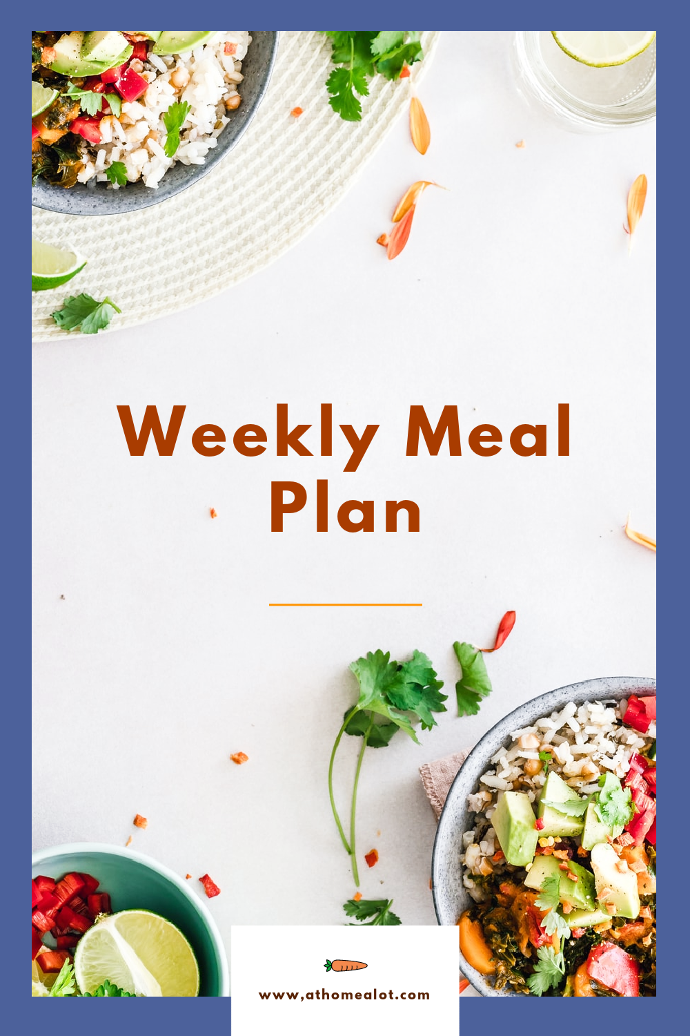 Weekly Meal Plan, Back in the Oven! - At Home A Lot