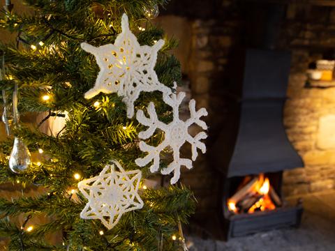 Christmas crochet snowflakes
