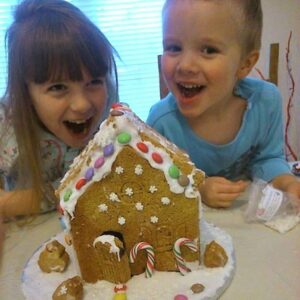 Building a Chocolate Gingerbread House. - At Home A Lot