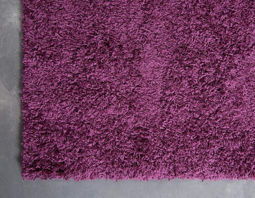 Purple shaggy Rug