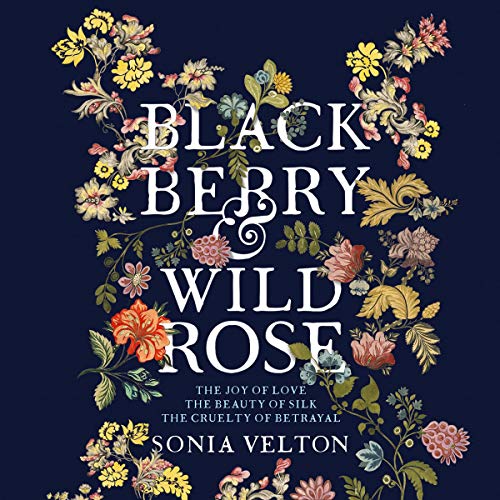 Blackberry and wild rose, bookcover. Dark backgroun