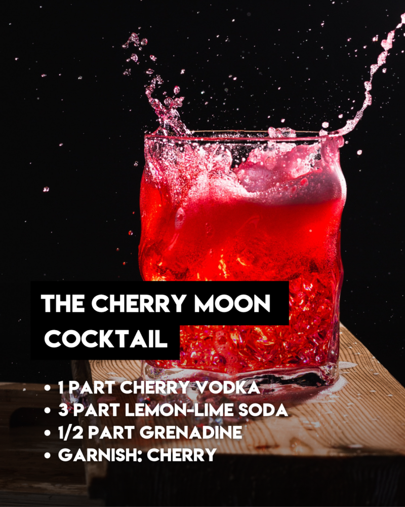 Get Lucky and Cherry Moon Cocktail Recipes - At Home A Lot