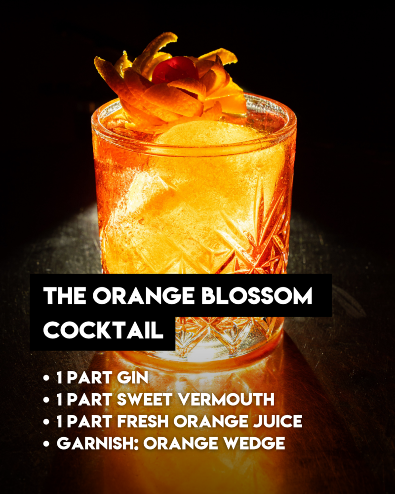 Get Lucky orange blossom cocktail