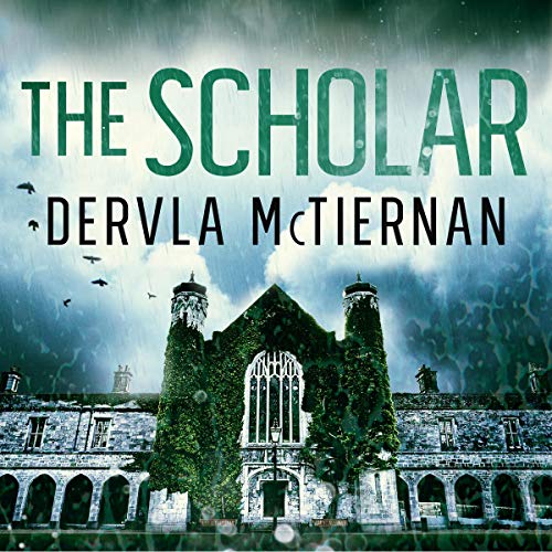 The Scholar by Dervla McTiernan, font cover of book