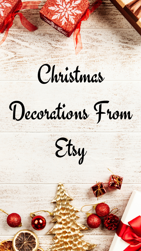 Christmas decorations from Etsy