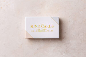 mind cards in a cardboard box