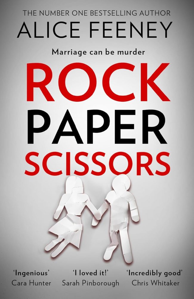 Rock paper scissors by Alice Feeney book cover.